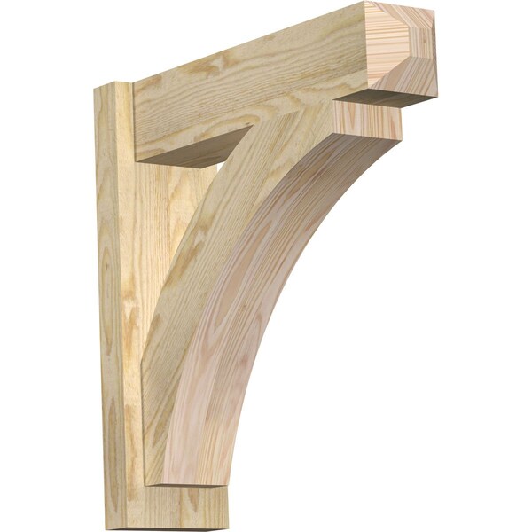 Ekena Millwork Thorton Rough Sawn Craftsman Outlooker, Douglas Fir, 6"W x 22"D x 22"H OUT06X22X22THR04RDF - main